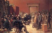 Charles west cope RA The Council of the Royal Academy Selecting Pietures for the Exhibition oil on canvas